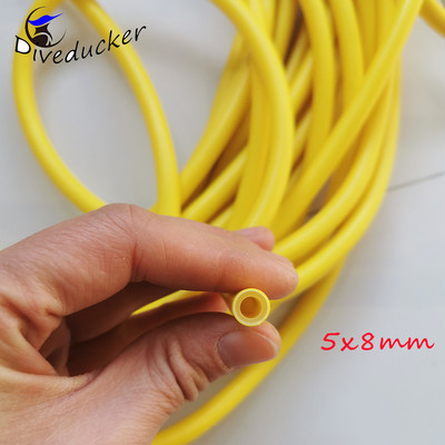 1 metras Povandeninės žūklės guminis vamzdis pistoleto juosta ELASTINIS latekso vamzdis Vidinis skersmuo 2 mm 2,5 mm 3 mm 5 mm Išorinis skersmuo 8 mm 10 mm 12 mm 14 mm 16 mm 18