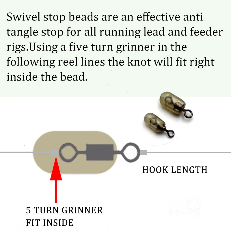 30db Pontyhorgász-kiegészítők Módszer Feeder Horgászat Forgó Stop gyöngyök Ponty Hajhoz Göndörödésgátló Hook Stop gyöngyök Végfelszerelés
