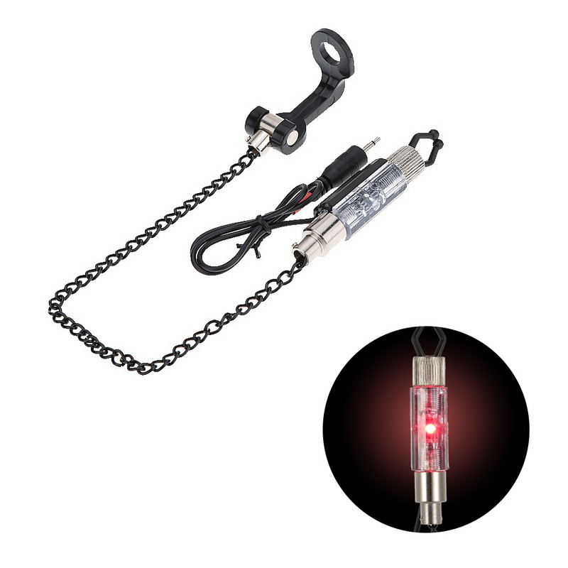 Iron Carp Fishing Bite Alarm Закачалка Swinger LED светещ индикатор Durable Fish Tools Аксесоари риболовен инструмент Alarm Fishing