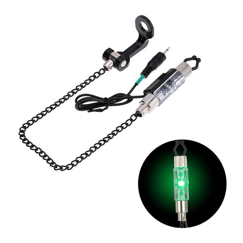 Iron Carp Fishing Bite Alarm Закачалка Swinger LED светещ индикатор Durable Fish Tools Аксесоари риболовен инструмент Alarm Fishing