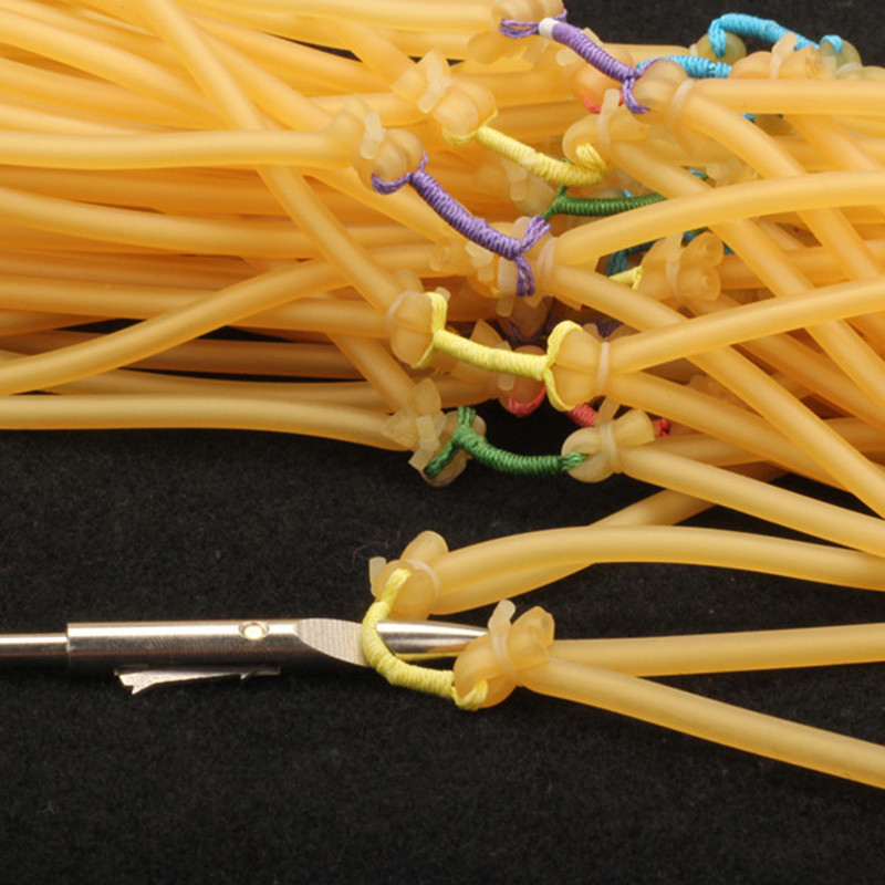 Lateksist torurihma tropid slingshoot kalapüügi nooleviske laia otsaga katapulti jaoks välistingimustes kasutatavate kummipaelaga torude slingshot katapulti jaoks