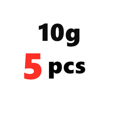 Veetilga plii 5tk/partii 10g/15g/20g/30g/40g/50g veepiisad pliiraskused kalapüügiplii uppujad kalastustarvikud