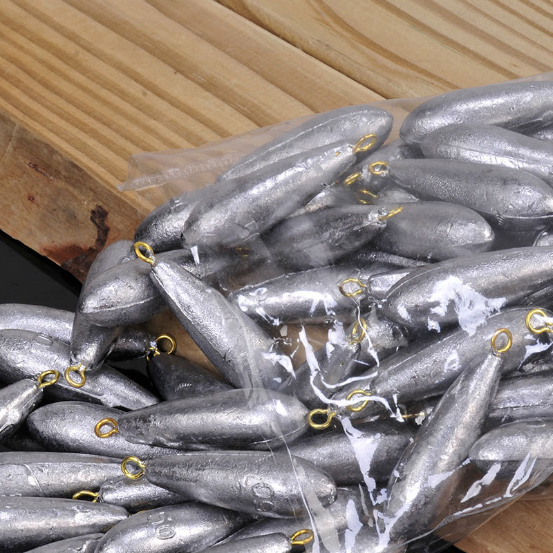 Picătură de apă plumb 5 bucăți/lot 10g/15g/20g/30g/40g/50g picături de apă greutăți de plumb plumb de pescuit accesorii de pescuit