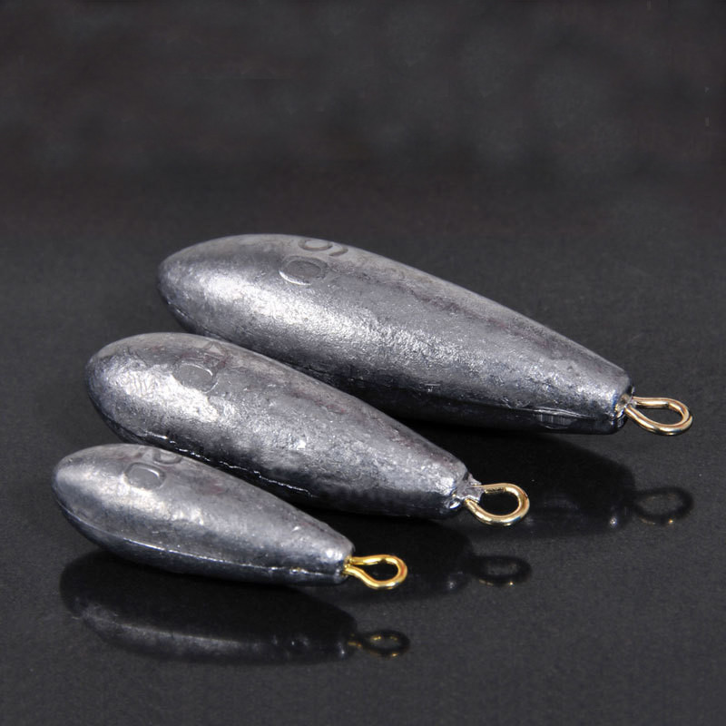 Picătură de apă plumb 5 bucăți/lot 10g/15g/20g/30g/40g/50g picături de apă greutăți de plumb plumb de pescuit accesorii de pescuit