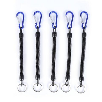 5 DB horgászkötél rugós kötél szén teleszkópos horgászkötél kajak evezős kötél elvesztésének megakadályozására