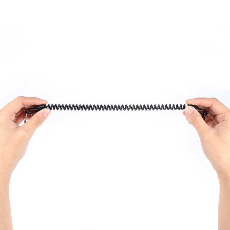 5 DB horgászkötél rugós kötél szén teleszkópos horgászkötél kajak evezős kötél elvesztésének megakadályozására