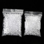 100 DB/200 DB horgászgyöngyök átlátszó dupla keresztlyukú gyöngyök kemény átlátszó gyöngyök készletek horgászcsalik horgászkiegészítők