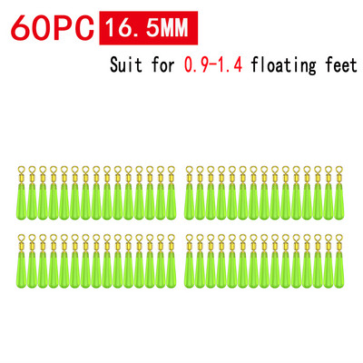 30 buc/lot Bobber din cauciuc Drift Plutitoare de pescuit Geamandura de rotatie Scaun pentru cap din cupru Acoperiri de pescuit Bobber Accesorii Gadget de pescuit