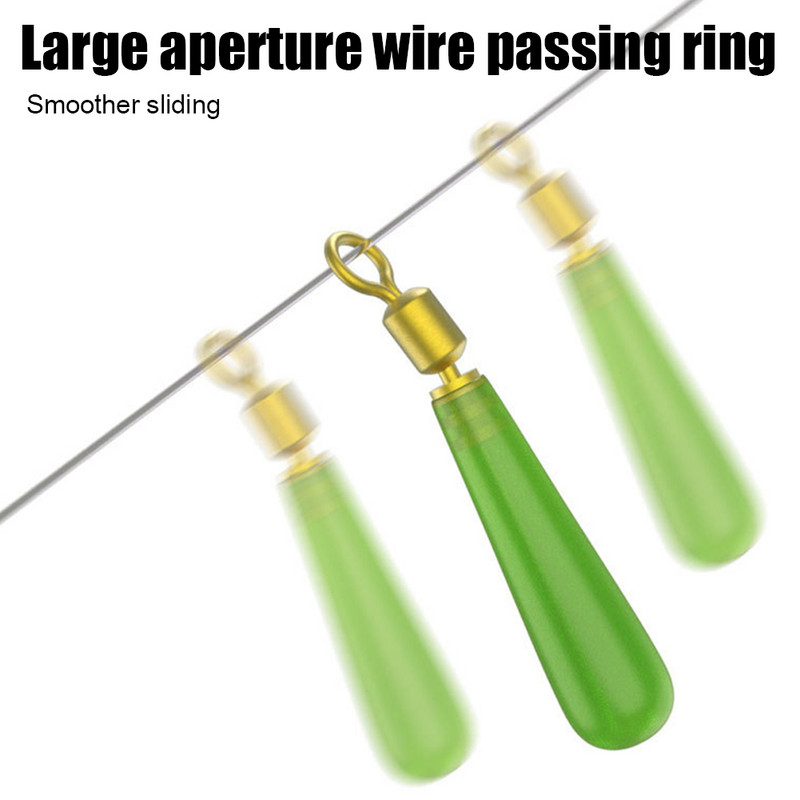 30 buc/lot Bobber din cauciuc Drift Plutitoare de pescuit Geamandura de rotatie Scaun pentru cap din cupru Acoperiri de pescuit Bobber Accesorii Gadget de pescuit