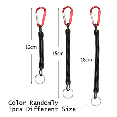 Goture 3 buc șnur de pescuit 12/cm15/cm18cm frânghii pentru barca caiac clește sigur mâner pentru buze instrumente pentru pește accesoriu de pescuit