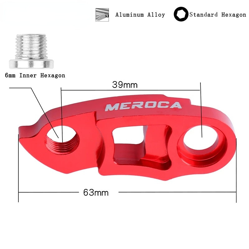 Dviračio galinio pavarų perjungiklio pakabos prailginimo aliuminio lydinio greičio keitimo rėmas, pavaros uodegos kablio ilgintuvas 40-56T didelis smagratis