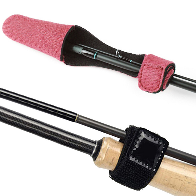 Horgászbot hegyét védő ujjak rúdkötő heveder rögzítő védőtok Horgászbot hegyének védőpántja horgásztartozékok рыбалка