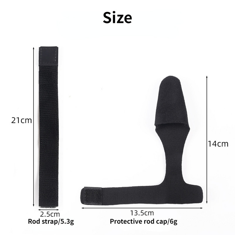 Horgászbot hegyét védő ujjak rúdkötő heveder rögzítő védőtok Horgászbot hegyének védőpántja horgásztartozékok рыбалка