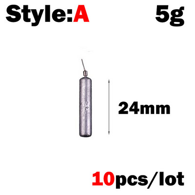 10 db/tétel Csúcsminőségű vízcsepp ólommerítő forgó horgászólomsúly horgászfelszerelés ólommerítő csali súly 3g-hoz 5g 7g