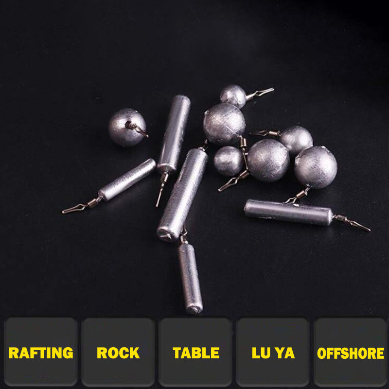 10 db/tétel Csúcsminőségű vízcsepp ólommerítő forgó horgászólomsúly horgászfelszerelés ólommerítő csali súly 3g-hoz 5g 7g