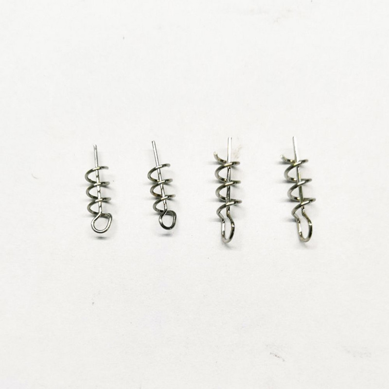 100db Puha csali, lapos fejű zár tűpontos úti rugós zár tű mikroobjektum zár tű horgászfelszerelés kellékek