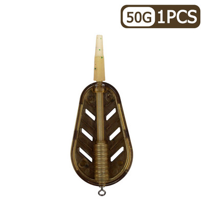 Carp Fishing Feeder Tool 20g/30g/40g/50g QuickRelease Explosion Bait Cage Basket 1/2/4 Fishing Bait Holder Tool Kalastustarvikud