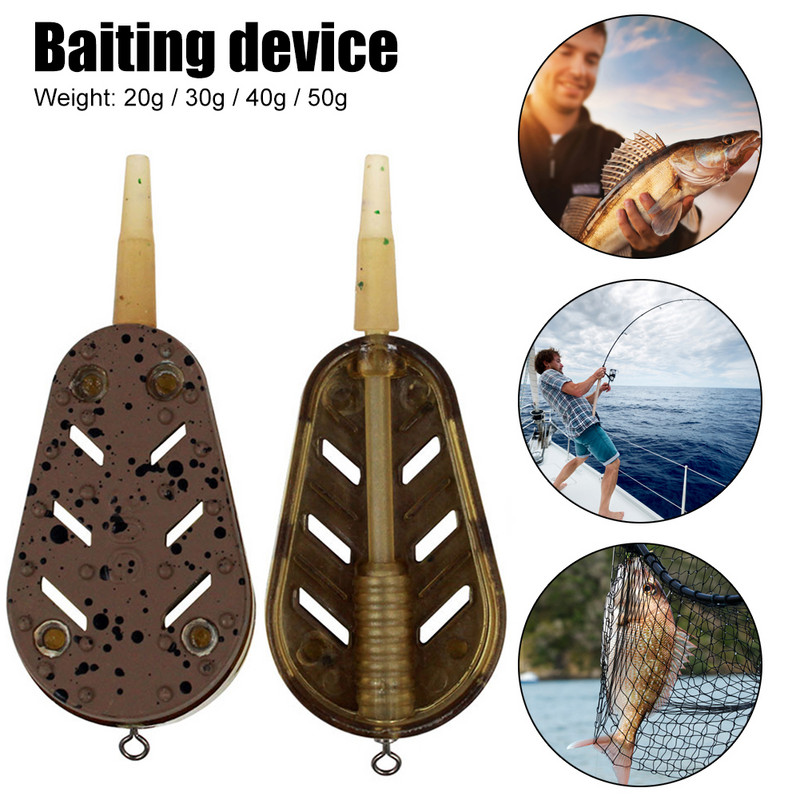 Carp Fishing Feeder Tool 20g/30g/40g/50g QuickRelease Explosion Bait Cage Basket 1/2/4 Fishing Bait Holder Tool Kalastustarvikud