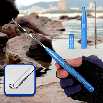 Разглобяем инструмент за бързо премахване на рибарски куки от неръждаема стомана Безопасно устройство за извличане на риболовни куки Устройство за бързо разединяване Инструменти за риболов