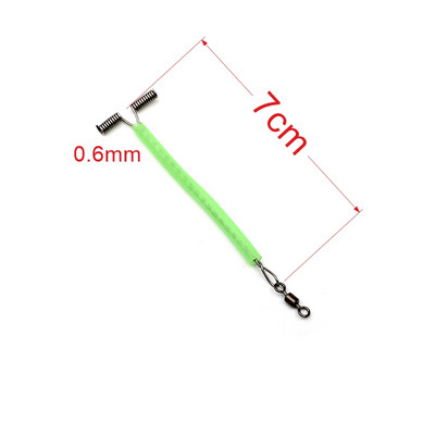 Rompin 10 db Fluoreszkáló óceáni horgász drótkar forgatható világító T alakú rozsdamentes acél 5/7/9/12/15 cm-es egyensúlyozó szerelékkel