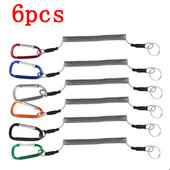 6 τμχ 1,3 m Κορδόνι ψαρέματος Σχοινιά βαρκάδας Καγιάκ Κάμπινγκ Ασφαλής Πένσα Χειλιών Αντιμετώπιση Εργαλεία ψαριού Καραμπίνα Αξεσουάρ ψαρέματος