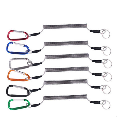 6 τμχ 1,3 m Κορδόνι ψαρέματος Σχοινιά βαρκάδας Καγιάκ Κάμπινγκ Ασφαλής Πένσα Χειλιών Αντιμετώπιση Εργαλεία ψαριού Καραμπίνα Αξεσουάρ ψαρέματος