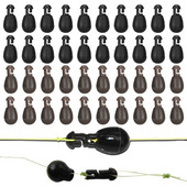 20 buc. Micro crap, mărgele de schimbare rapidă din plastic, se conectează cu cârlig de pescuit, metoda anti-încurcăre, instrument de hrănire, 6x9x4mm.