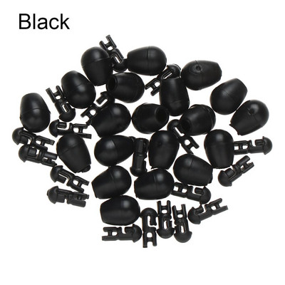 20 buc. Micro crap, mărgele de schimbare rapidă din plastic, se conectează cu cârlig de pescuit, metoda anti-încurcăre, instrument de hrănire, 6x9x4mm.