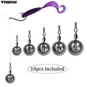 10 τμχ Fishing Lead Sinkers 3,5g 5g 7g 10g 14g 18g 20g Drop Shot Weight Αξεσουάρ ψαρέματος γλυκού νερού σε αλμυρό νερό