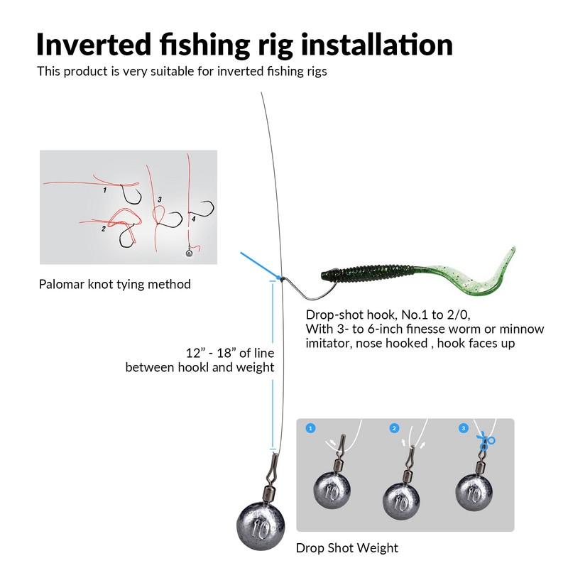 10 τμχ Fishing Lead Sinkers 3,5g 5g 7g 10g 14g 18g 20g Drop Shot Weight Αξεσουάρ ψαρέματος γλυκού νερού σε αλμυρό νερό