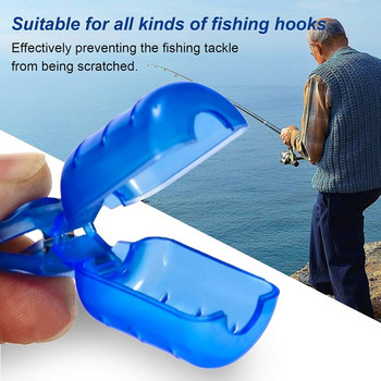 10 τμχ Squid Jig Hook Protector Καλύμματα Fishing Jigs Lure Hooks Καπάκια ασφαλείας Εργαλεία ψαρέματος για τους λάτρεις του ψαρέματος Αξεσουάρ ψαρέματος