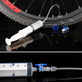 Спринцовка за уплътнител за безкамерни гуми за планински велосипеди 60 мл Инструмент за инжектиране на течност за велосипедни гуми Колоездене Инструмент за ремонт на MTB