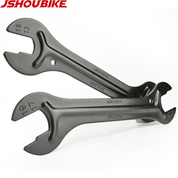 JSHOU BIKE Глава с отворен край на главината на оста Конусен ключ 13 до 24 mm Инструмент за отстраняване на велосипеди от високовъглеродна стомана
