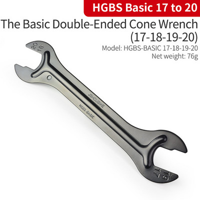 JSHOU BIKE Head Cheie conică pentru butuc axă cu capăt deschis, 13 până la 24 mm, instrument de reparare a bicicletei din oțel cu conținut ridicat de carbon