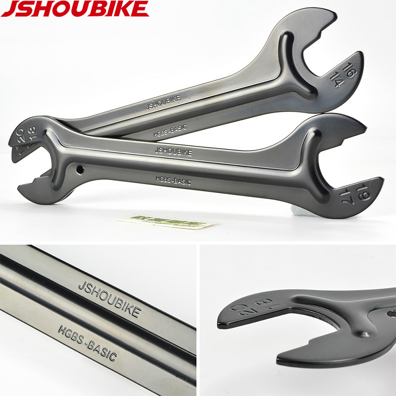 JSHOU BIKE Head Cheie conică pentru butuc axă cu capăt deschis, 13 până la 24 mm, instrument de reparare a bicicletei din oțel cu conținut ridicat de carbon