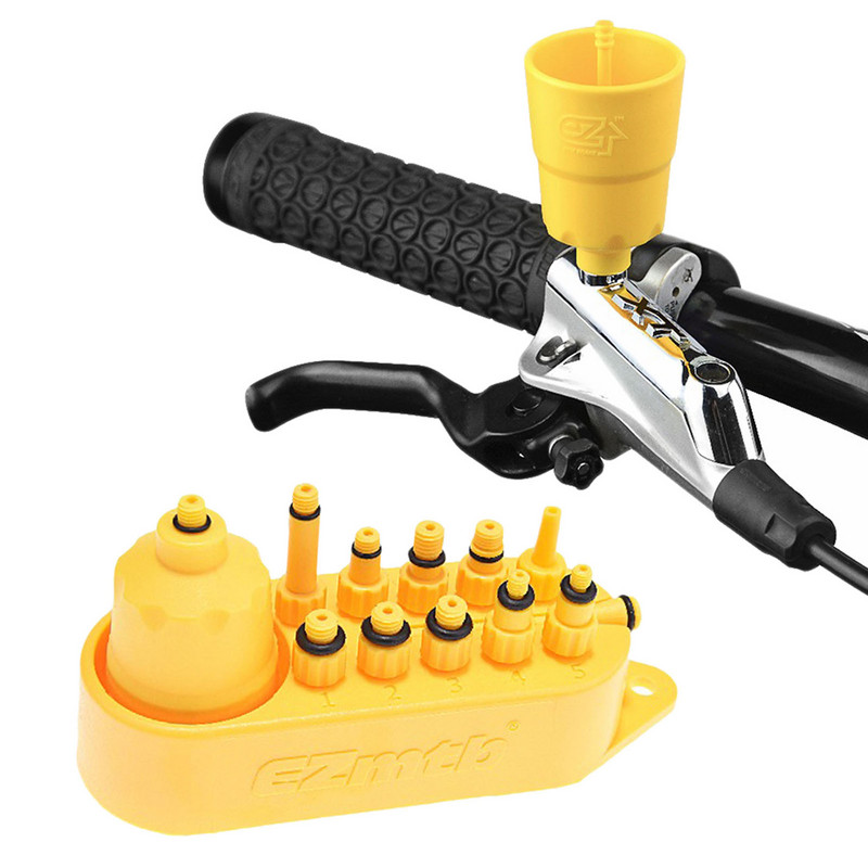Dviračių hidraulinių diskinių stabdžių mineralinės alyvos nuleidimo rinkinio įrankiai, skirti MTB plento dviračių alyvos nuleidimo adapterių užpildymo jungties įrankis