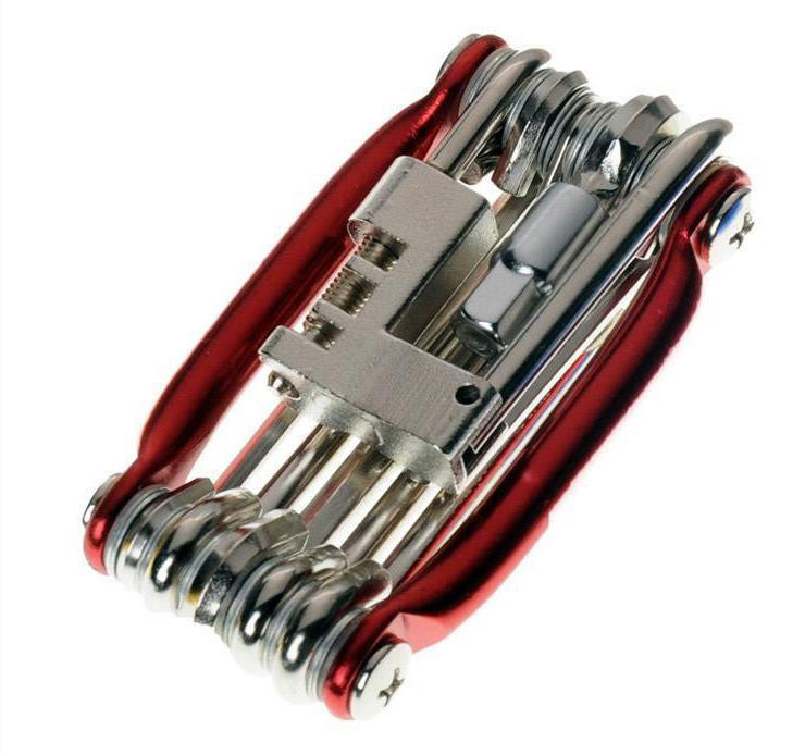 Többfunkciós 11 az 1-ben kerékpárjavító készlet kerékpár kerékpárjavító szerszámkészlet csavarkulcs csavarhúzó lánc hatlapú küllős hegyi kerékpáros szerszámok