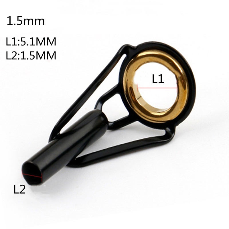 Õngeridva juhtnööri ots 1,5–2,0 mm roostevabast terasest DIY silmarõngad vardaparanduskomplekti vahetustarvikud