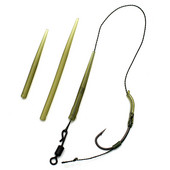 30 DB pontyhorgászat gubancolásgátló hüvely tartozékai helikopter szerelvény cső horog forgatható csatlakozó hüvely a damil védelméhez