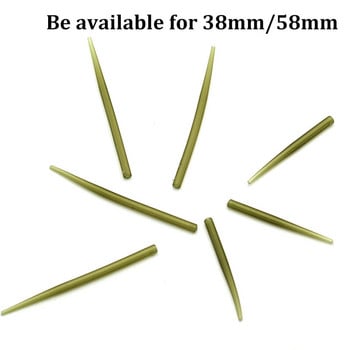 30PCS Carp Fishing Anti Tangle Sleeve Аксесоари Хеликоптер Риг Тръбна кука Въртящ се конектор Ръкав за защита на риболовната линия