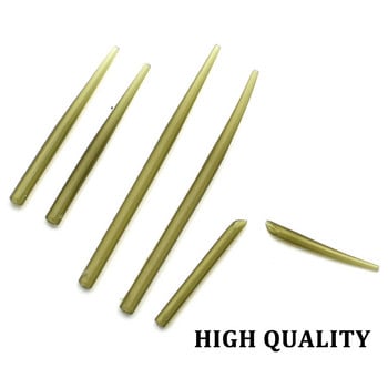 30 ΤΕΜ. Carp Fishing Anti-Tngle Sleeve Accessories Helicopter Rig Tubing Hook Περιστρεφόμενο μανίκι σύνδεσης για προστασία πετονιάς