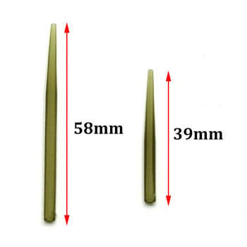 30 ΤΕΜ. Carp Fishing Anti-Tngle Sleeve Accessories Helicopter Rig Tubing Hook Περιστρεφόμενο μανίκι σύνδεσης για προστασία πετονιάς