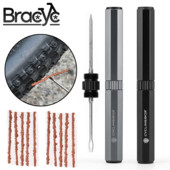 Kit de instrumente pentru repararea anvelopelor fără cameră pentru biciclete Mini MTB bicicletă de drum dop pentru anvelope Punctură plată fixare cu plasture Burghiu etanșant portabil Dună de cauciuc