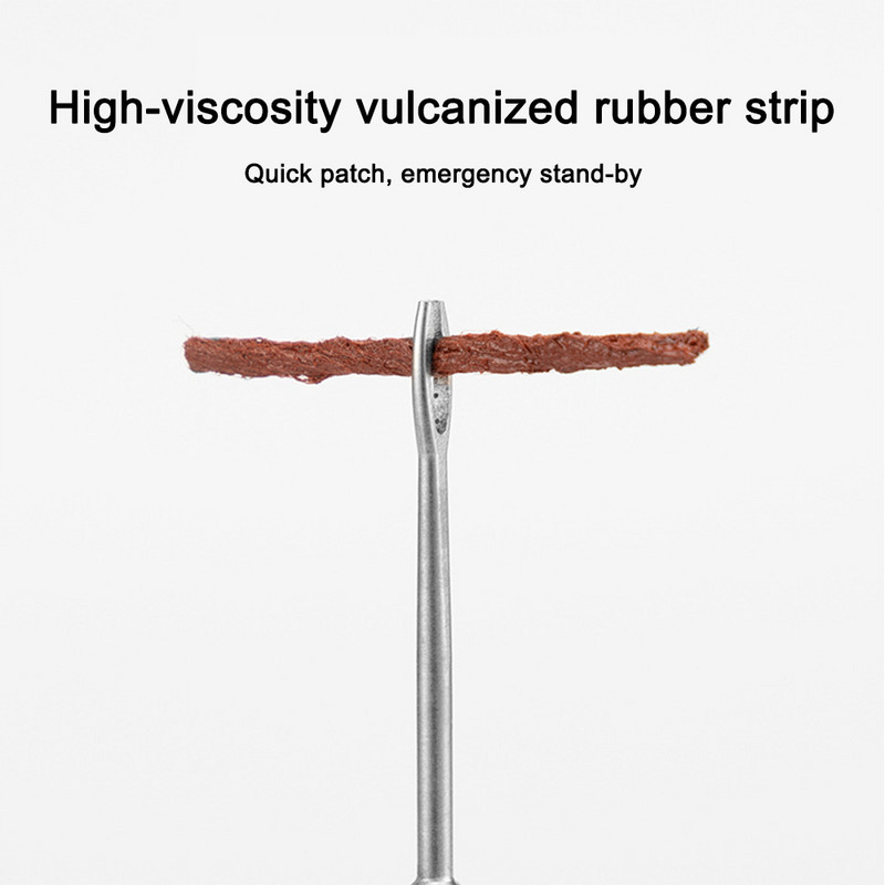 Kit de instrumente pentru repararea anvelopelor fără cameră pentru biciclete Mini MTB bicicletă de drum dop pentru anvelope Punctură plată fixare cu plasture Burghiu etanșant portabil Dună de cauciuc