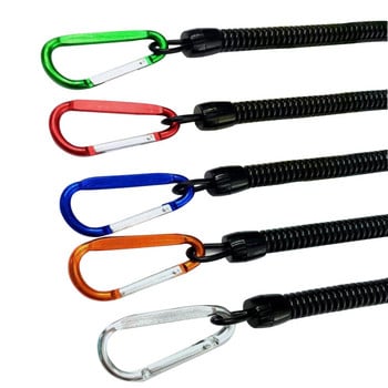 OUTKIT 18 εκατοστά κουλουριασμένο ψάρι Missed Rope Fish Pole Protector Elastic Rope Line Fishing Tackle Prevent Rod Drop Lose