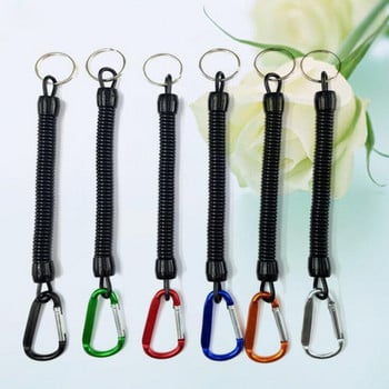 OUTKIT 18cm Coiled Fish Missed Rope Fish Pole Rod Protector Elastic Rope Line Инструмент за риболовни принадлежности Предотвратяване на загуба на пръта