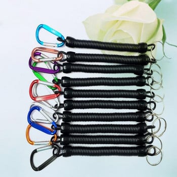 OUTKIT 18 εκατοστά κουλουριασμένο ψάρι Missed Rope Fish Pole Protector Elastic Rope Line Fishing Tackle Prevent Rod Drop Lose