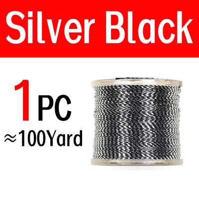 WIFREO, bobină de 100 de yarzi, undițe de pescuit metalice, ață de înfășurare pentru clădire pentru ghidaj de pescuit, cârlig cu ochi, linie de reparare a tijei de legare