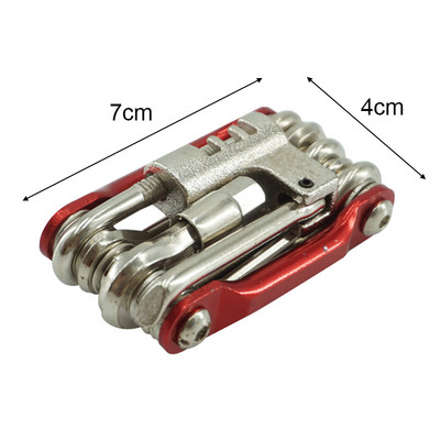 Instrumente pentru biciclete Instrumente pentru întreținere Combinație de culoare din aliaj de aluminiu Mtb Reparație de biciclete de munte cu set de reparații cu tăietor de lanț