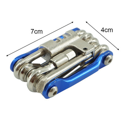 Instrumente pentru biciclete Instrumente pentru întreținere Combinație de culoare din aliaj de aluminiu Mtb Reparație de biciclete de munte cu set de reparații cu tăietor de lanț